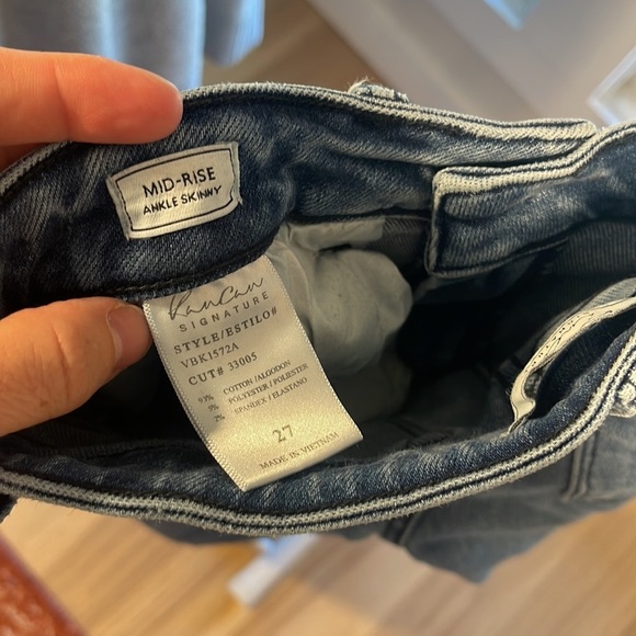 Kancan mid rise ankle skinny jeans, size 27 - Picture 4 of 5
